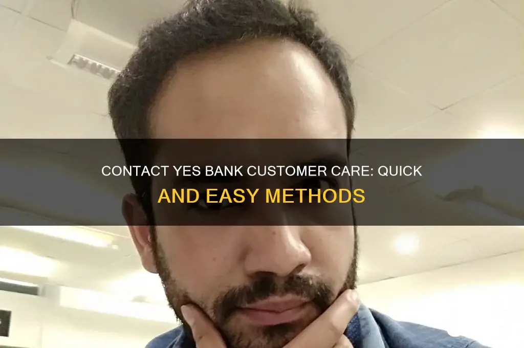 how to contact yes bank customer care