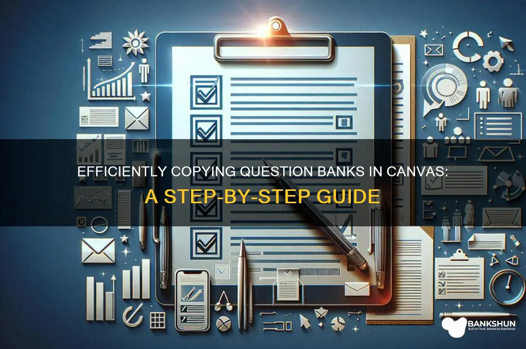 how to copy a question bank canvas
