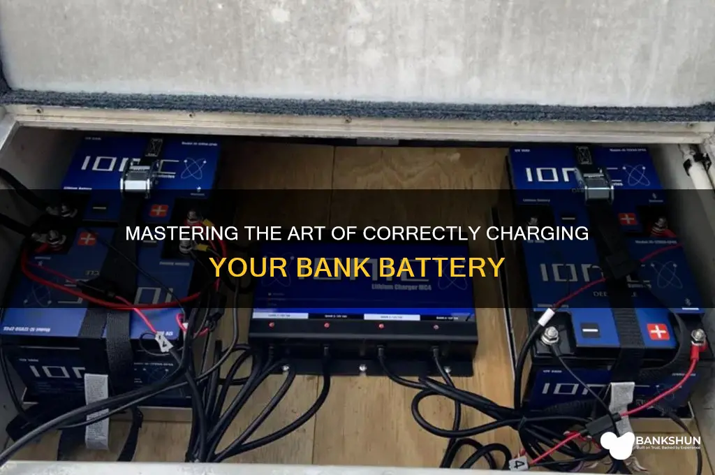 how to correct charge a bank battery