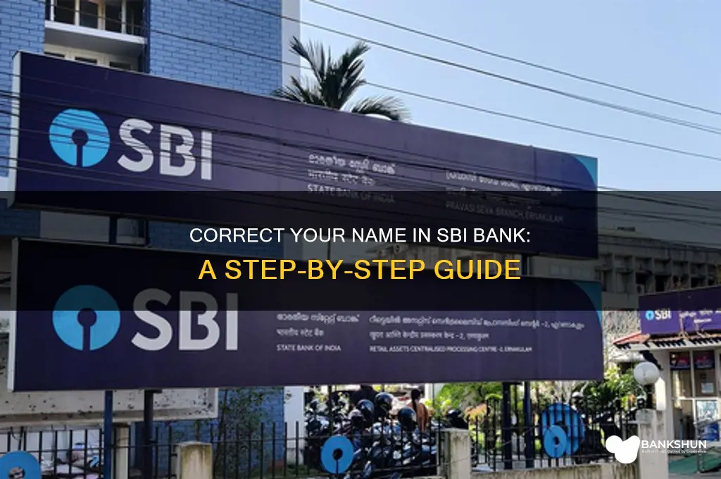 how to correct name in sbi bank