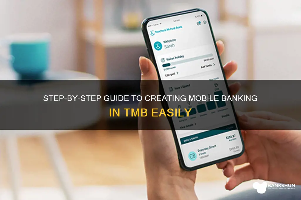 how to create mobile banking in tmb