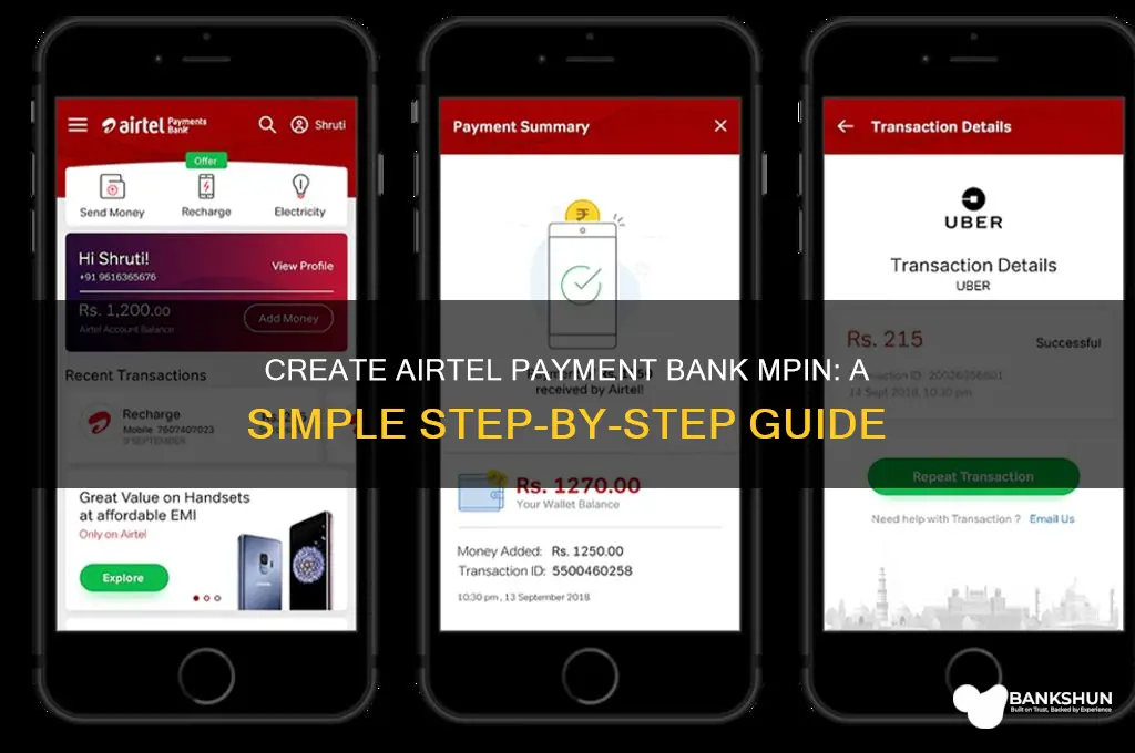 how to create mpin airtel payment bank