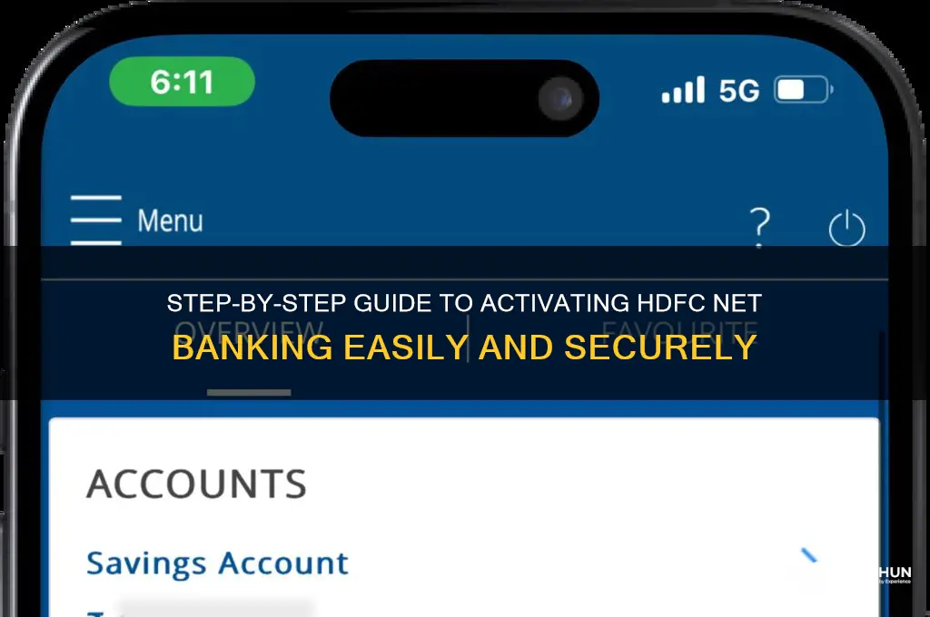 how to create net banking for hdfc