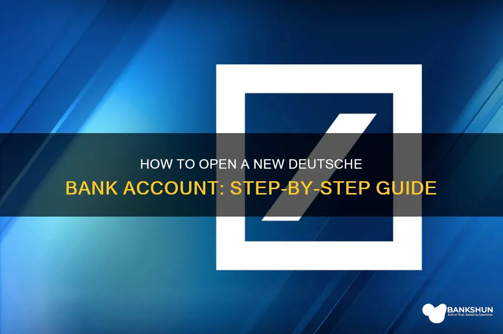 how to create nre ac deustche bank