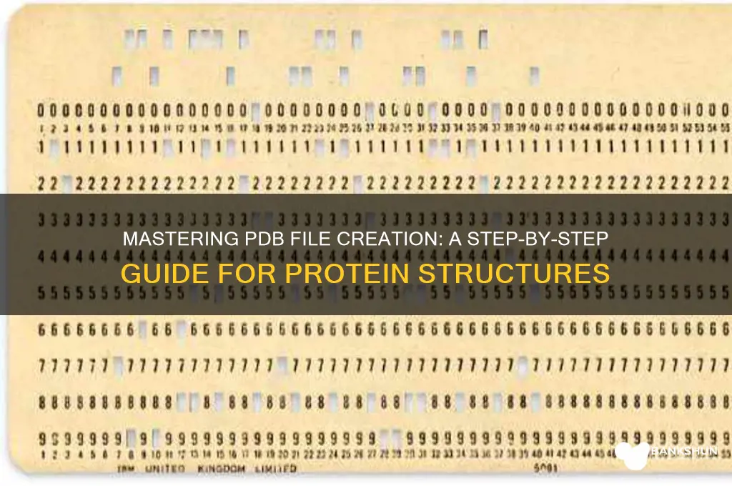 how to create protein data bank file