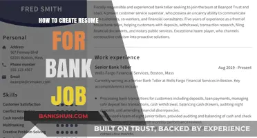 Crafting a Winning Resume for Bank Job Applications: Expert Tips