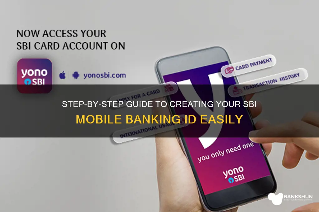 how to create sbi mobile banking id