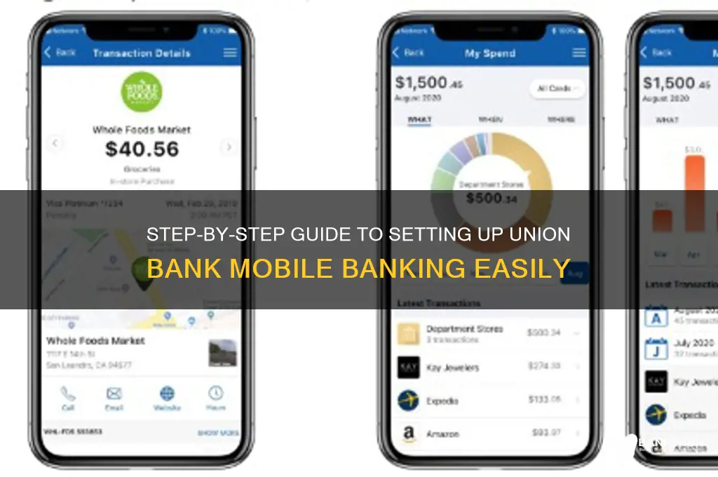 how to create union bank mobile banking