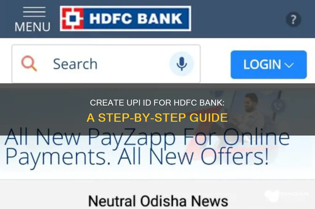 how to create upi for hdfc bank