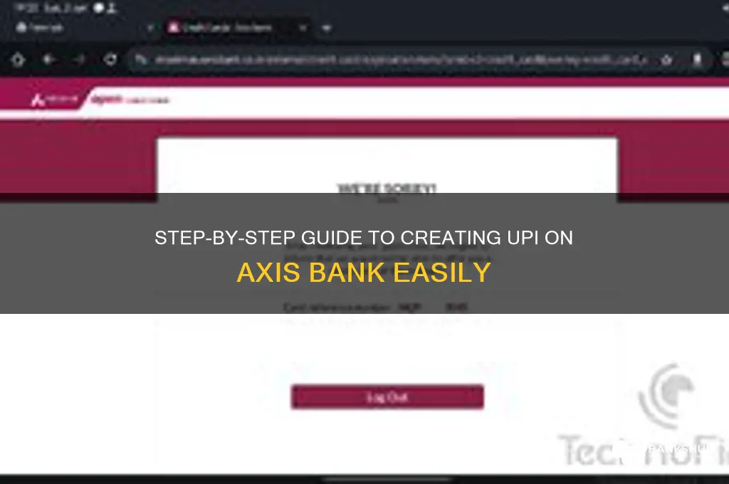 how to create upi in axis bank