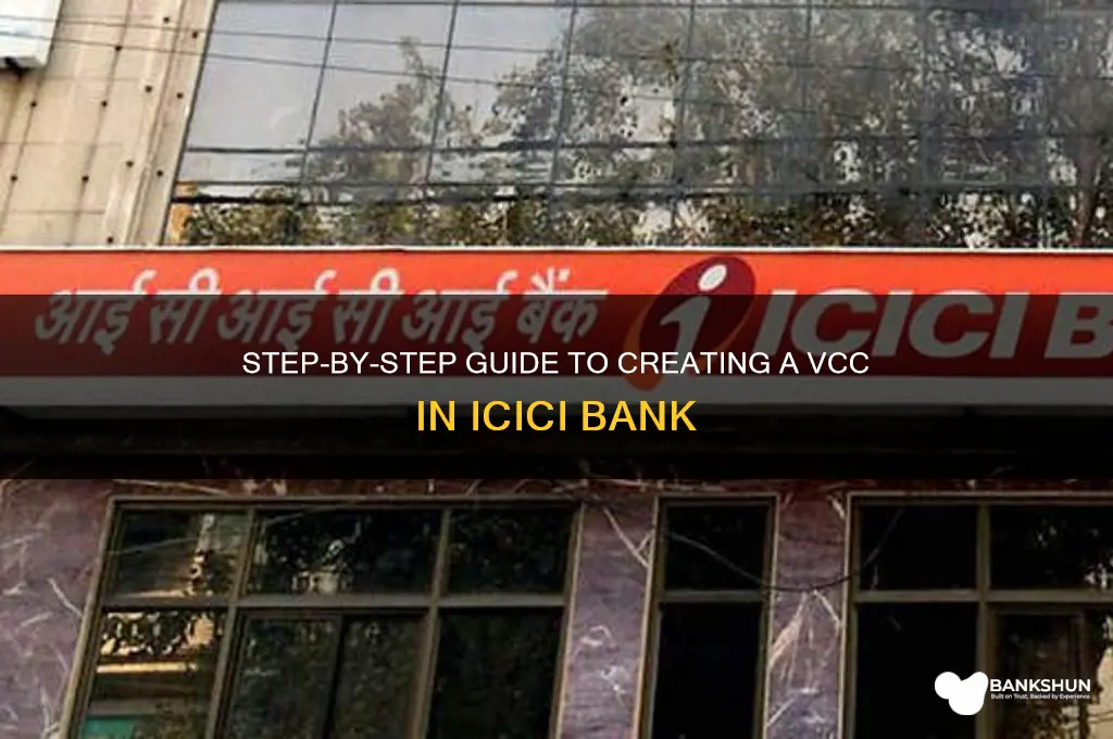 how to create vcc in icici bank