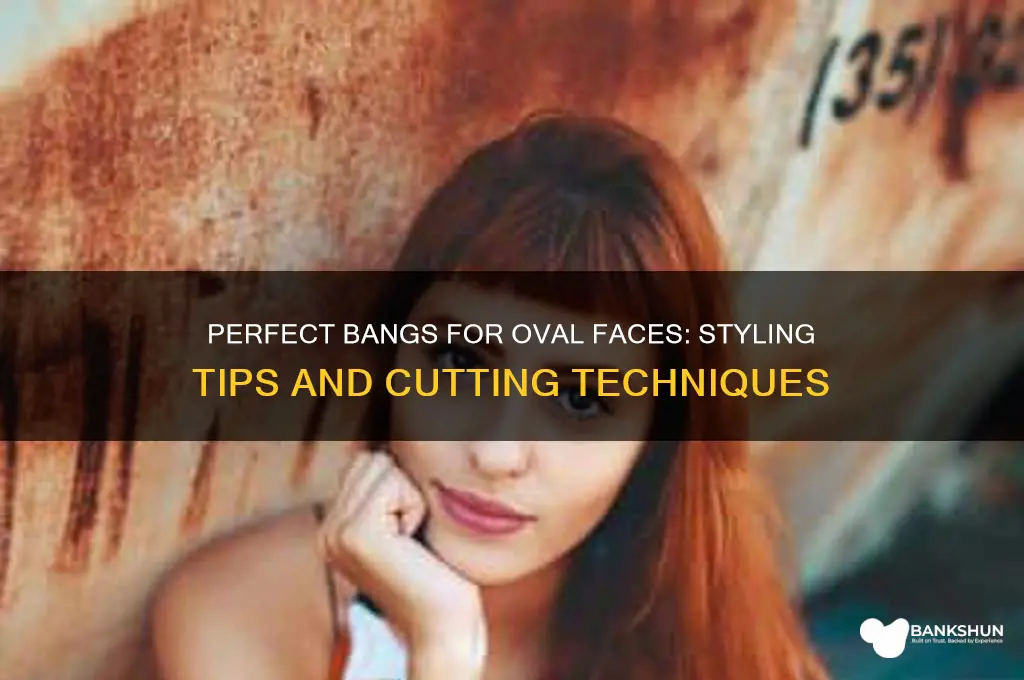 how to cut banks for oval face