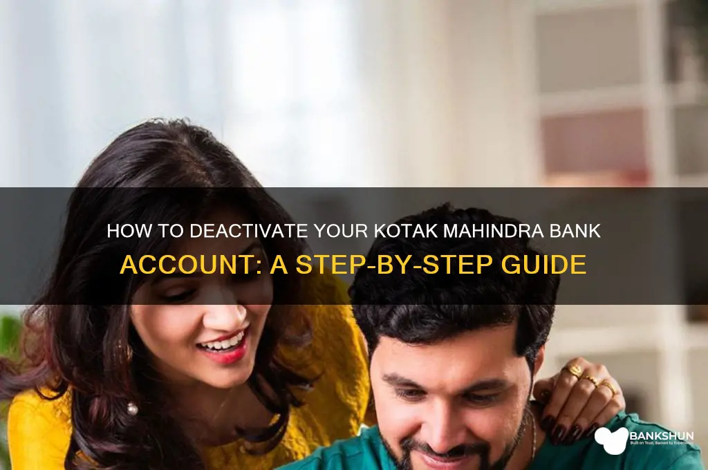 how to deactivate my kotak mahindra bank