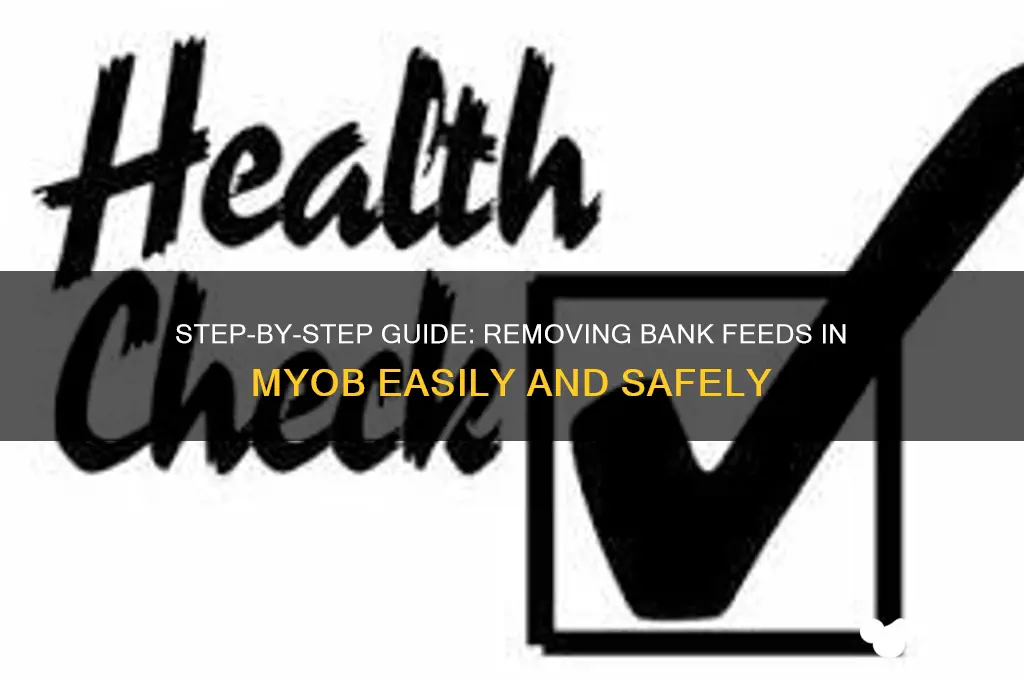 how to delete bank feed in myob