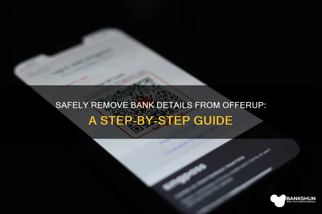 how to delete bank information on offerup