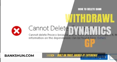 Efficiently Remove Bank Withdrawal Transactions in Dynamics GP: A Guide
