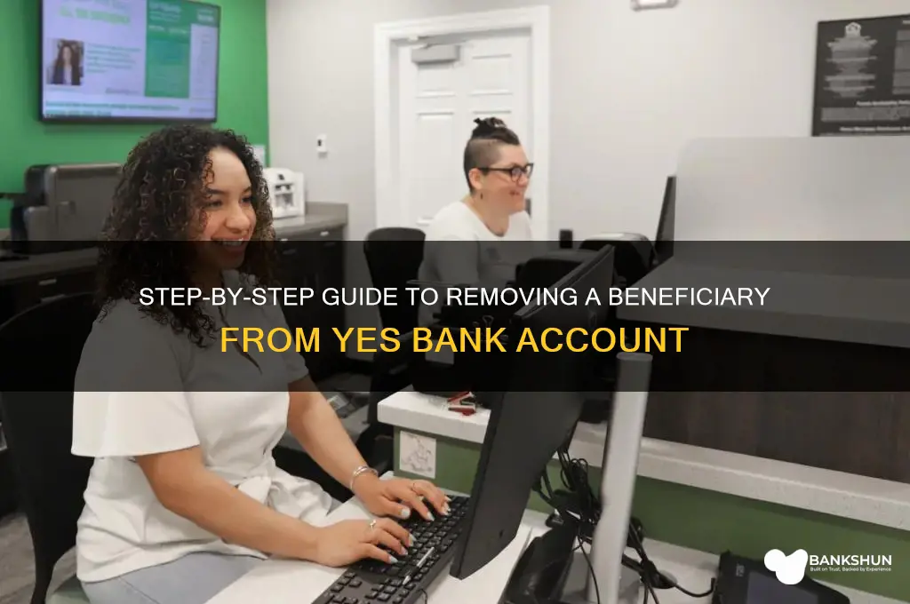how to delete beneficiary from yes bank