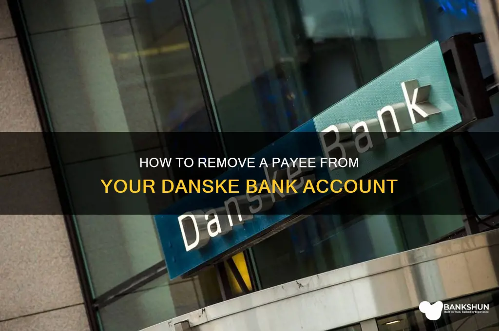 how to delete payee on danske bank