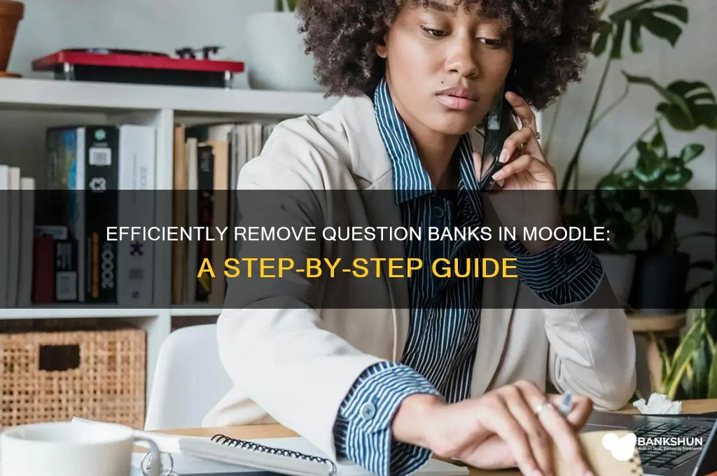 how to delete question bank in moodle