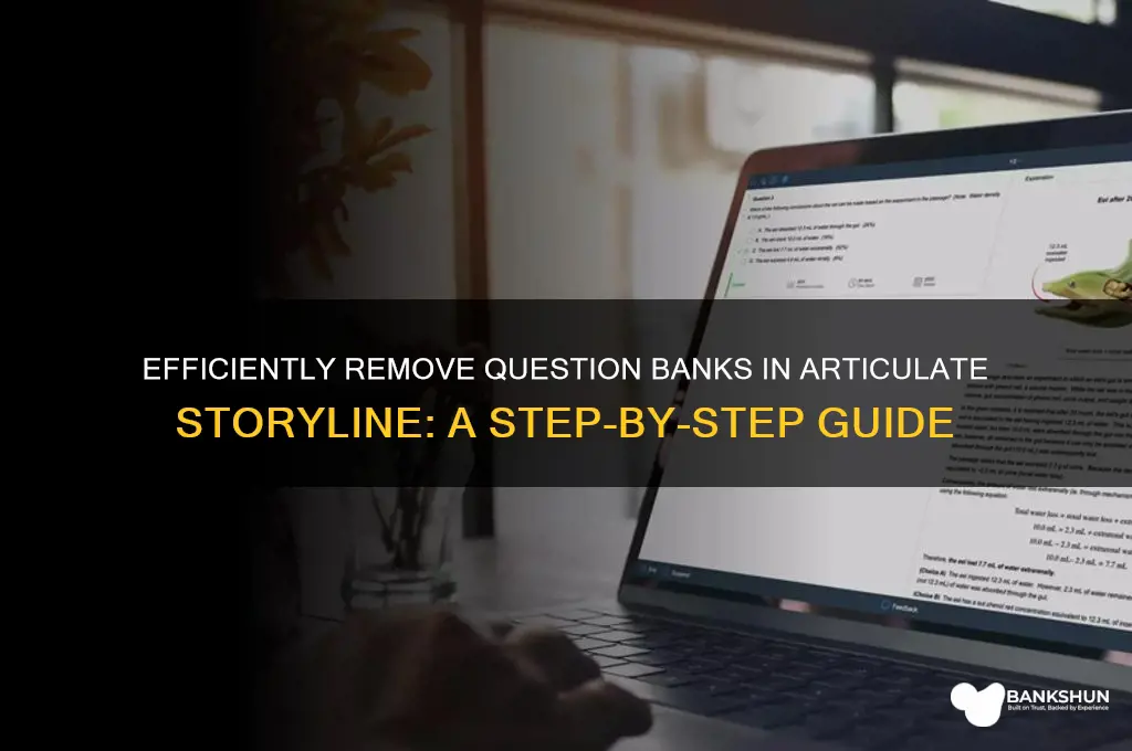 how to delete question bank in storyline