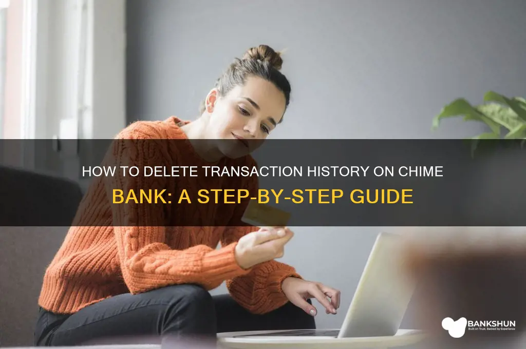 how to delete transaction history chime bank