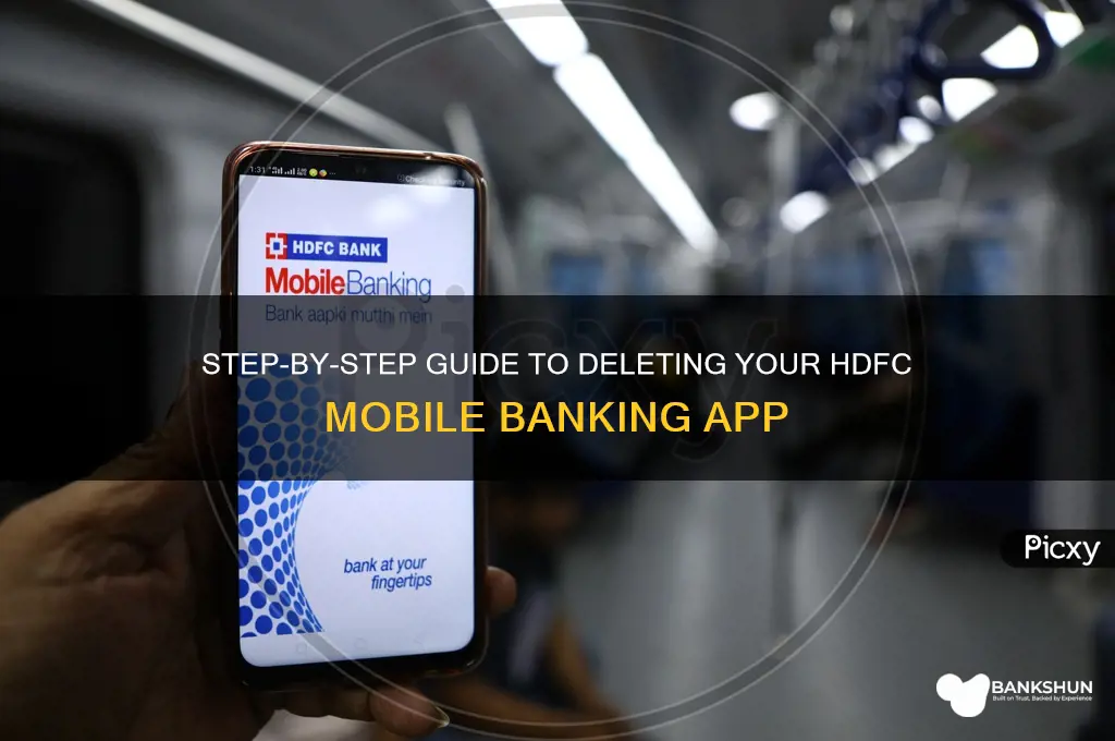 how to deregister hdfc mobile banking app