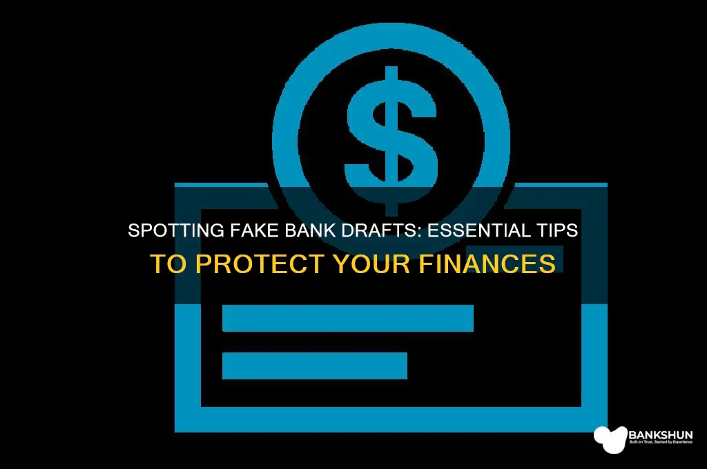 how to detect a fake bank draft