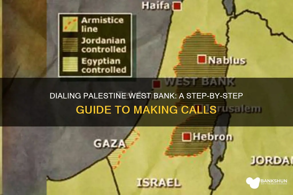 how to dial to palestine west bank