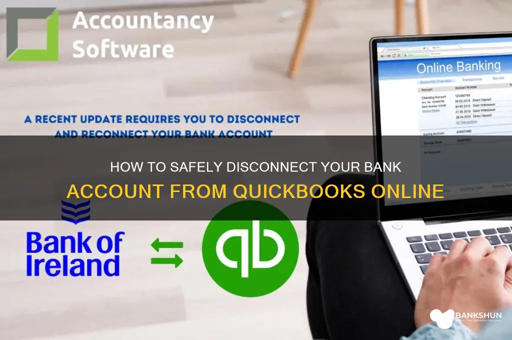 how to disconnect a bank from qbo