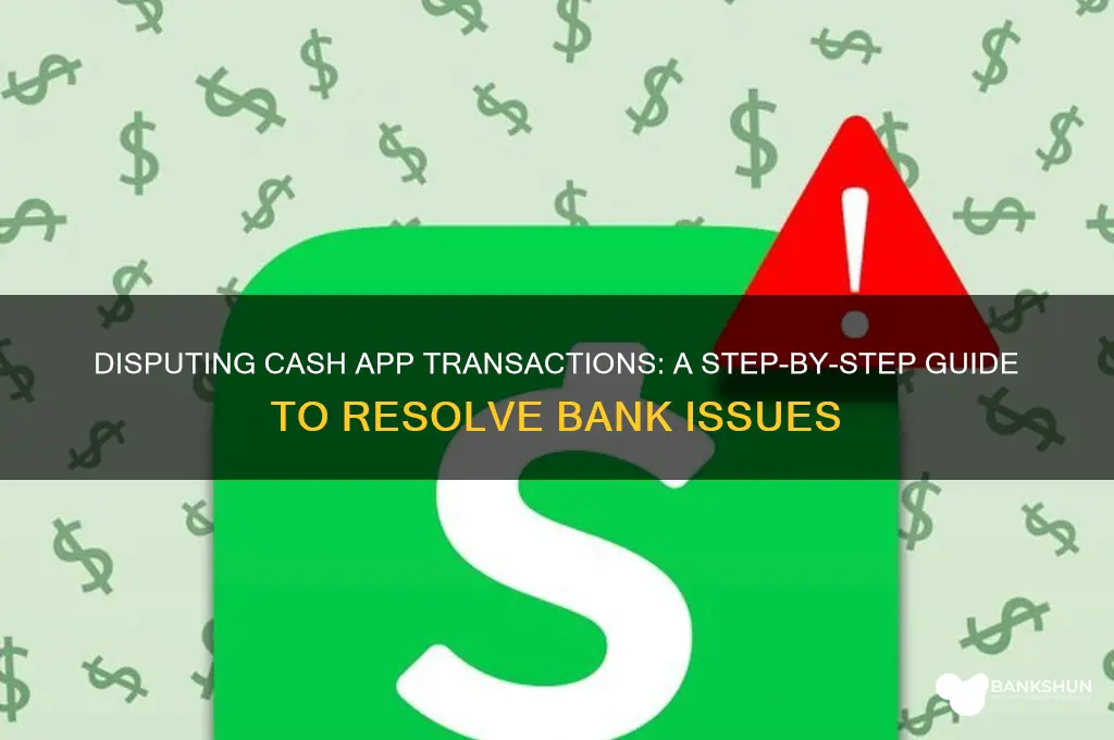 how to dispute cash app with bank