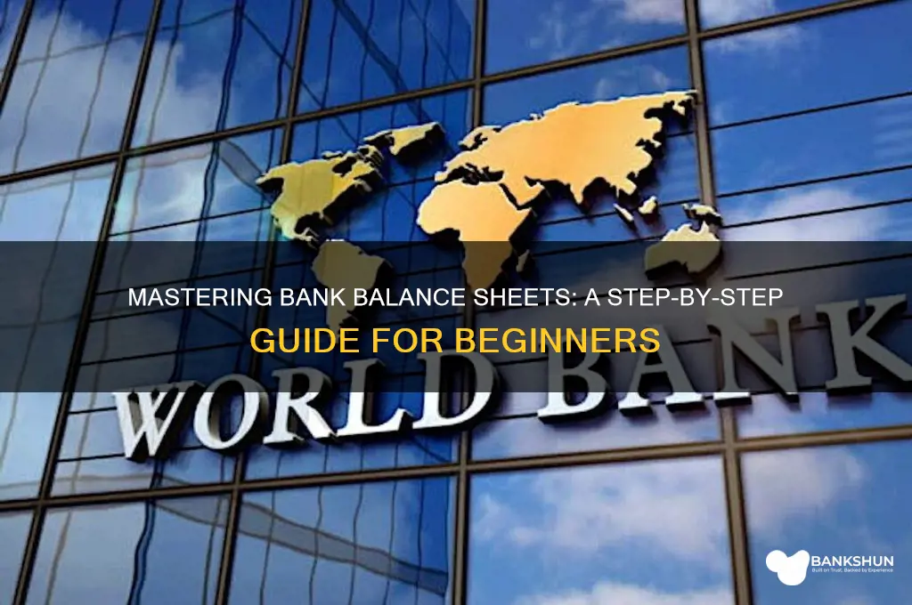 how to do a bank balance sheet