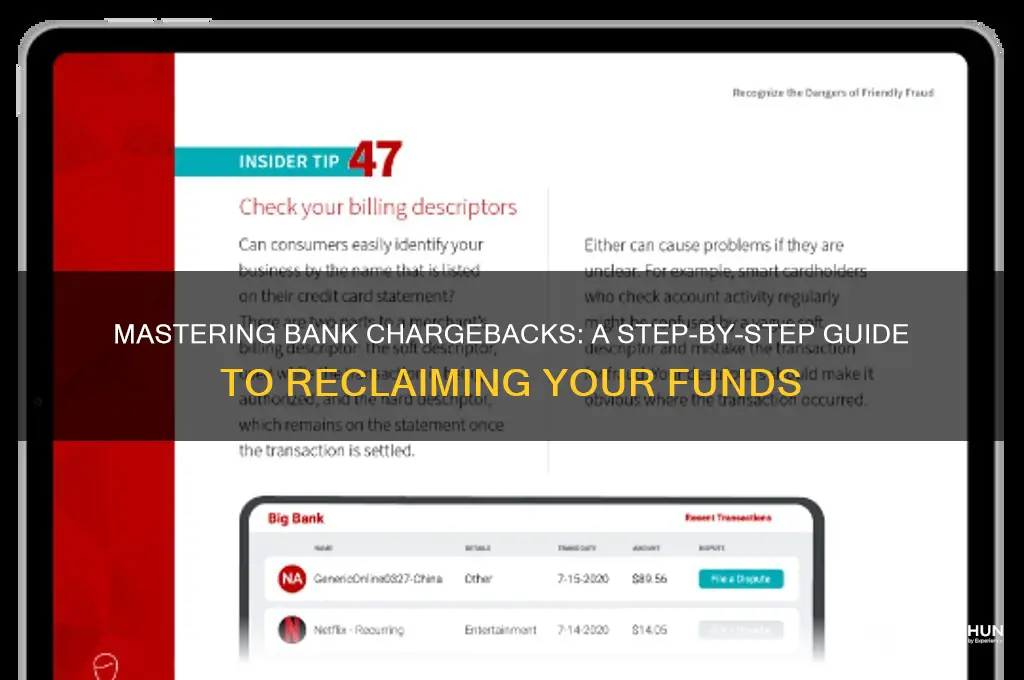 how to do a bank charge back