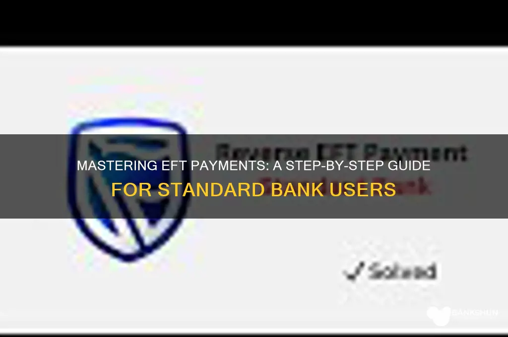 how to do an eft standard bank