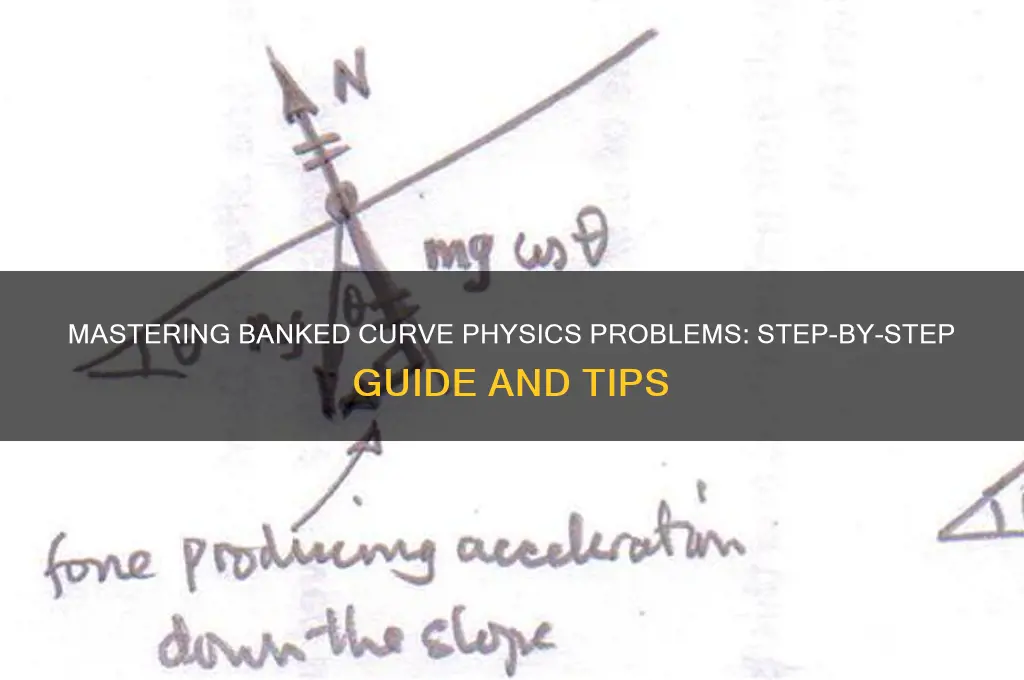 how to do banked curve physics problems