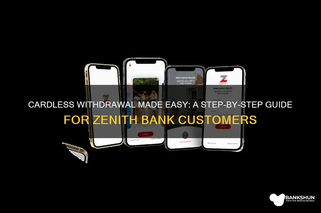 how to do cardless withdrawal zenith bank