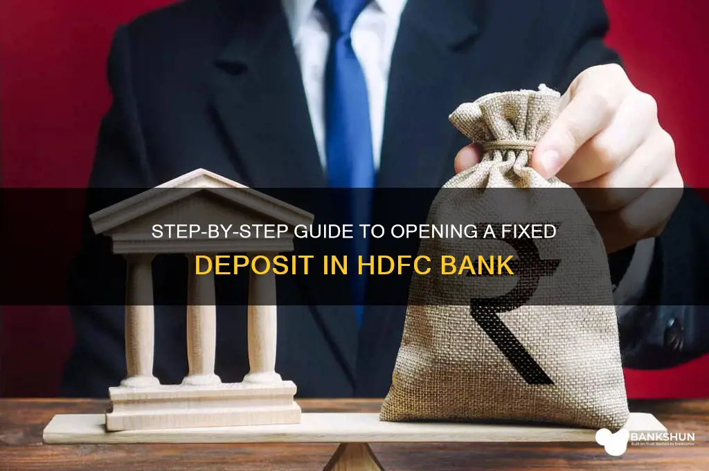 how to do fd in hdfc bank