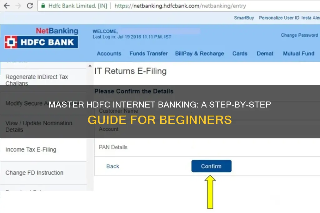 how to do internet banking in hdfc