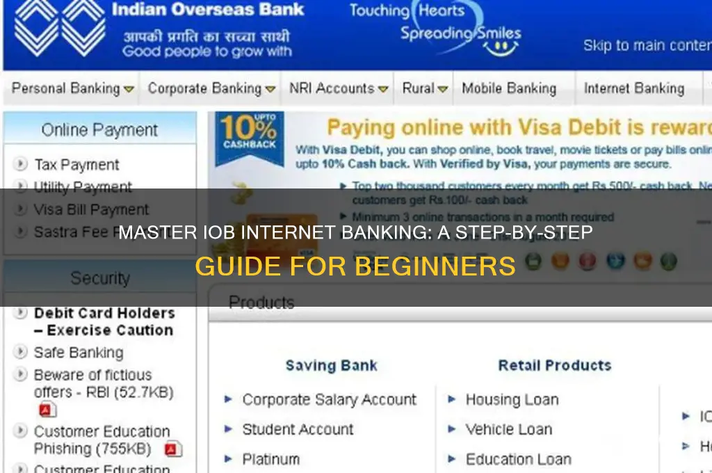 how to do internet banking in iob