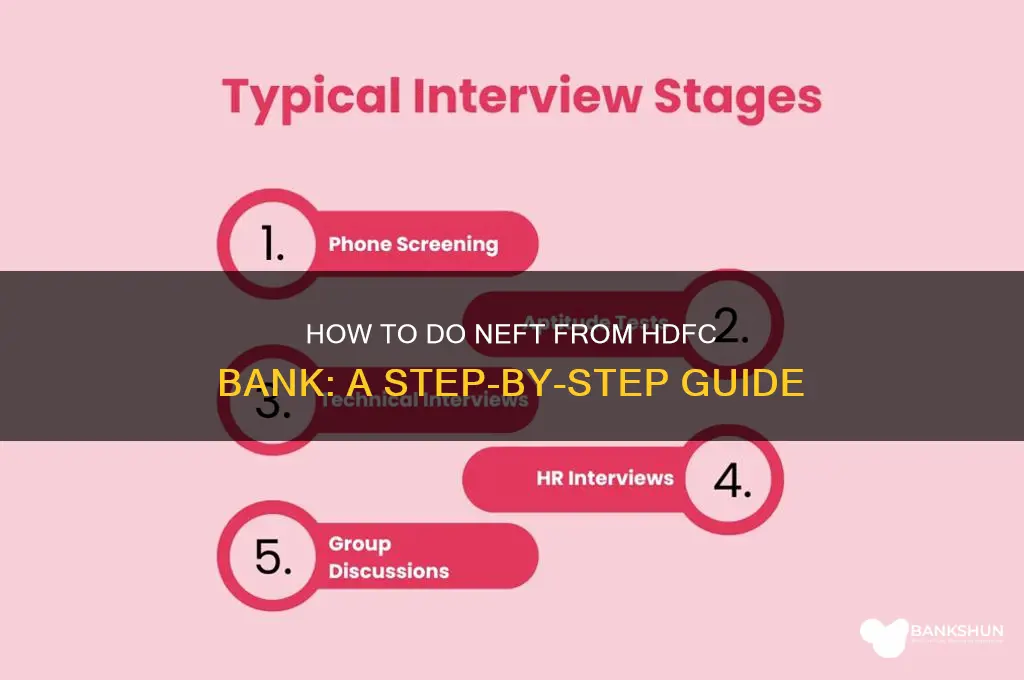 how to do neft from hdfc bank