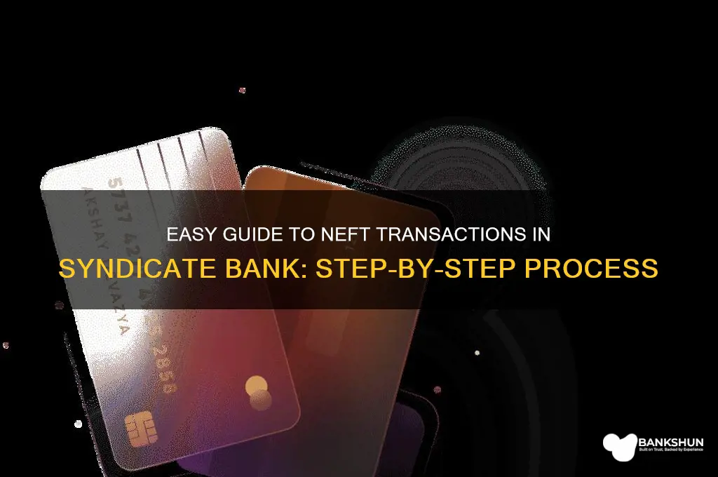 how to do neft in syndicate bank