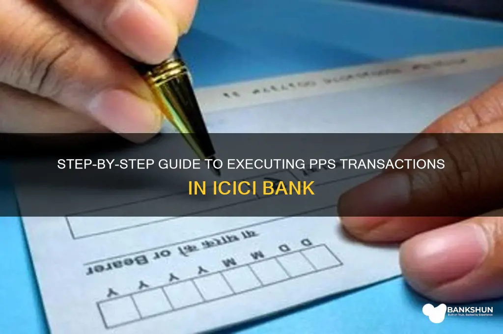 how to do pps in icici bank