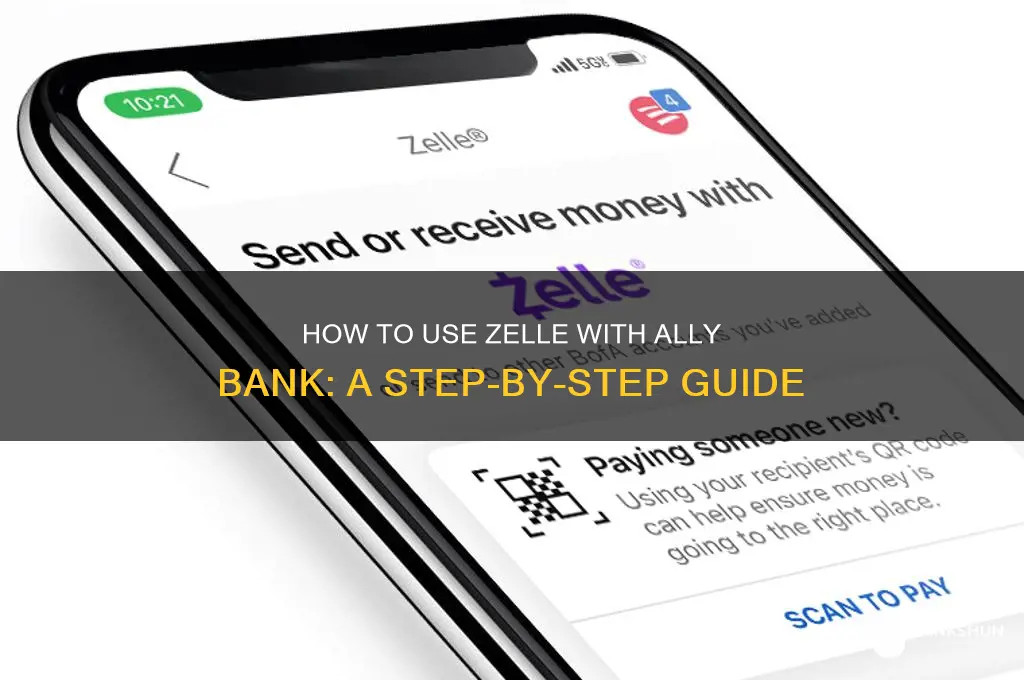 how to do zelle with alley bank