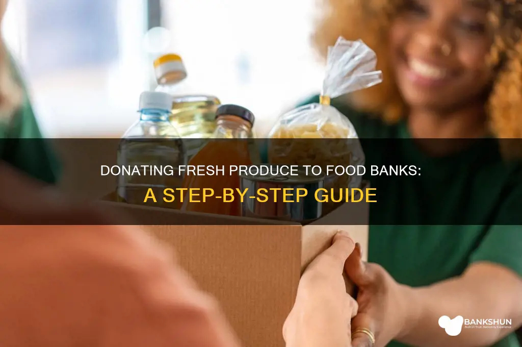 how to donate produce to food bank