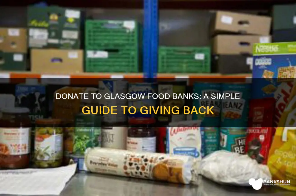 how to donate to food banks glasgow