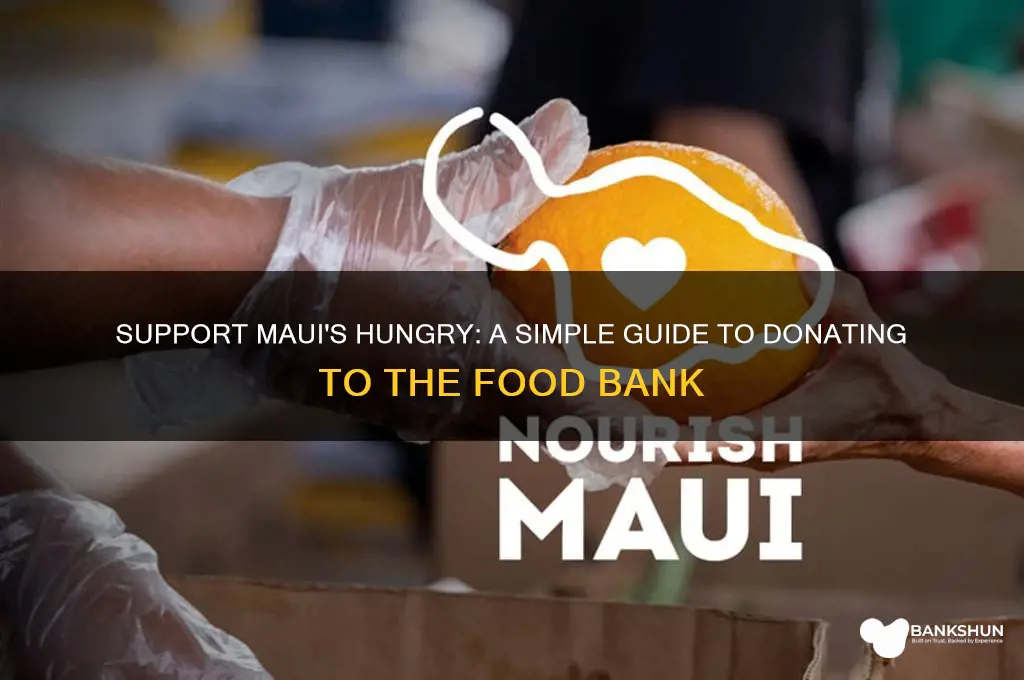 how to donate to maui food bank