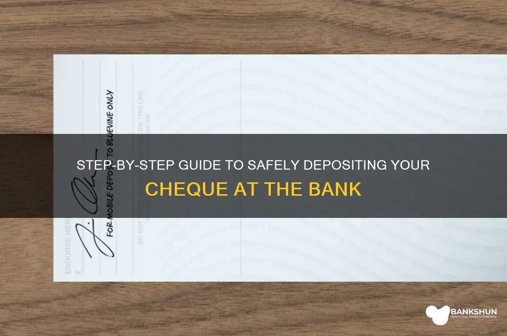 how to drop a cheque in bank