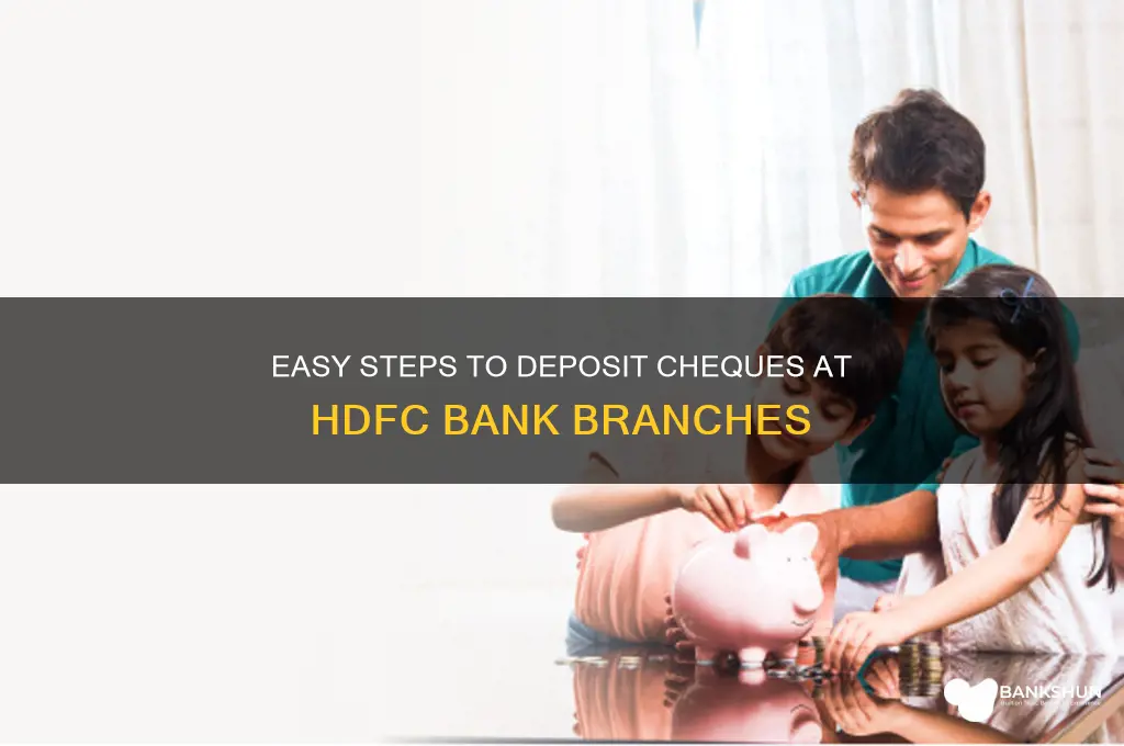 how to drop cheque in hdfc bank
