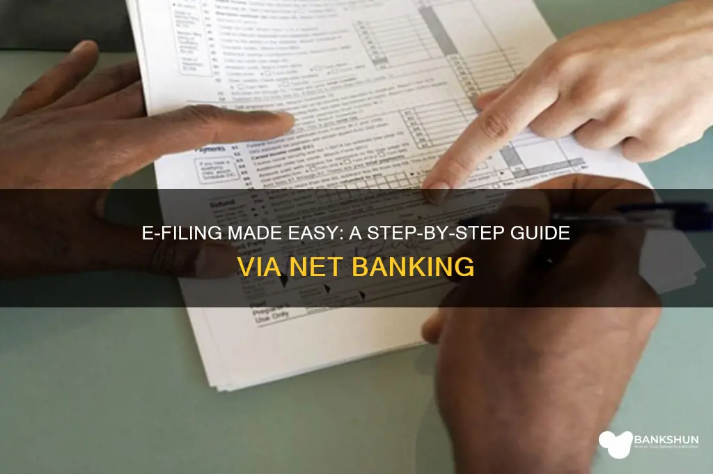 how to e filing through net banking