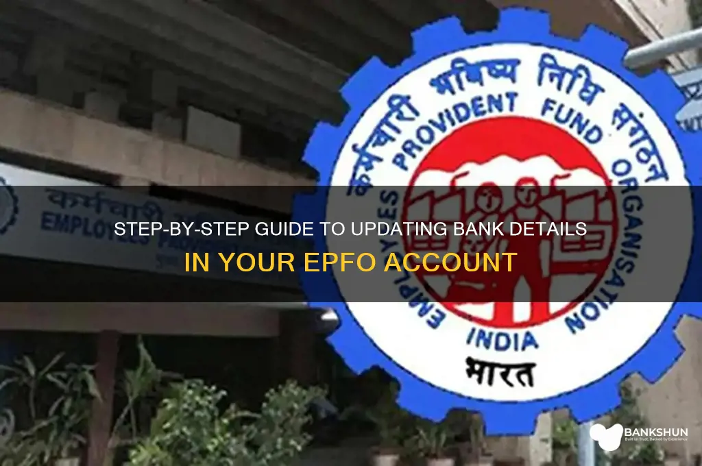 how to edit bank details in epfo