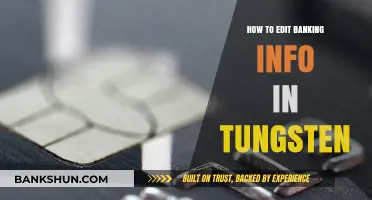 Editing Banking Details in Tungsten: A Step-by-Step Guide